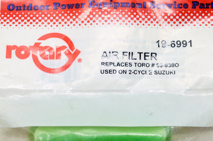 New Rotary Foam Air Filter Toro 2-Cycle Suzuki NOS