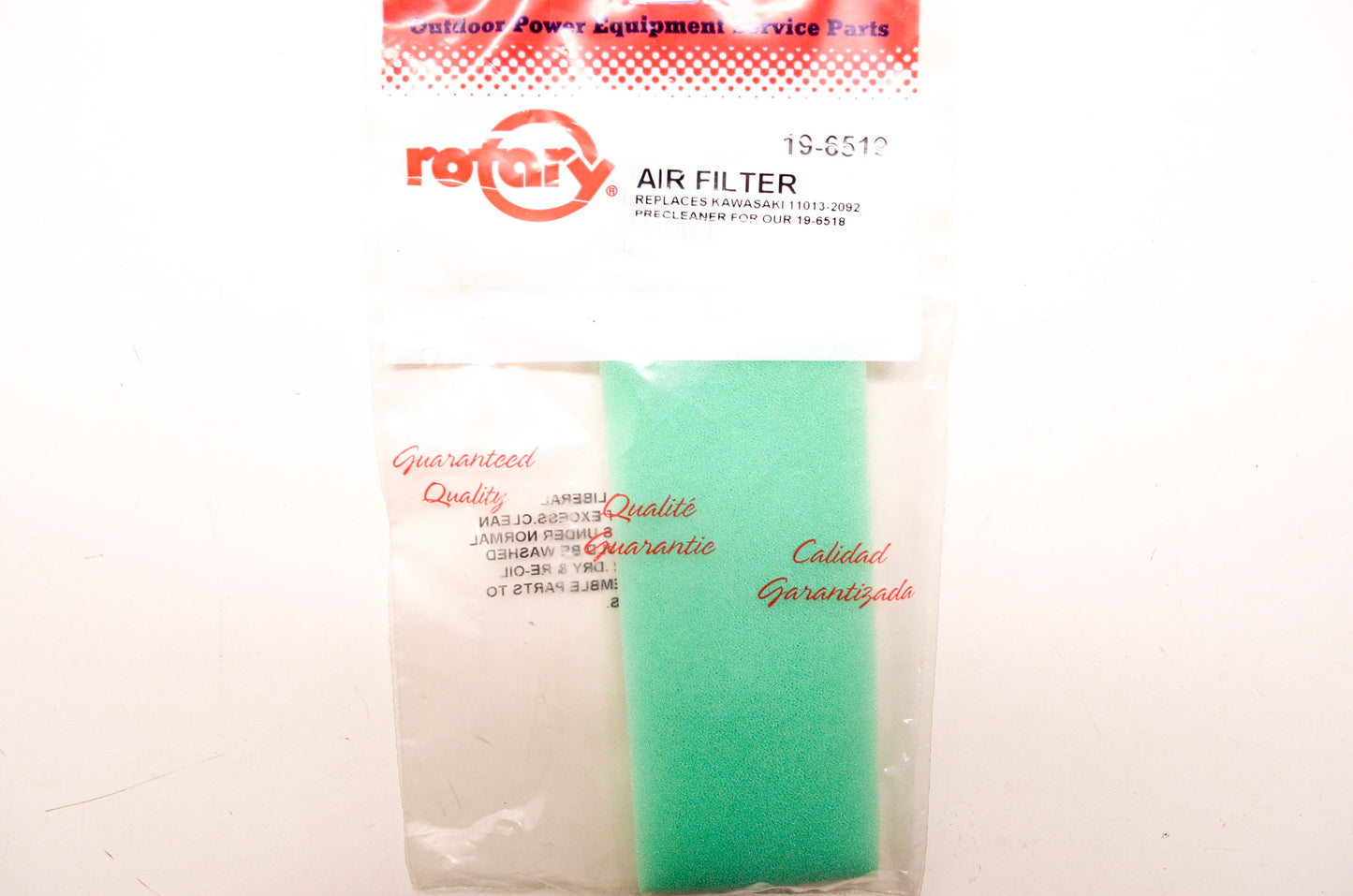 New Rotary Foam Air Filter Kawasaki Precleaner for 19-6518 NOS