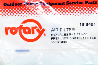 New Rotary Foam Air Filter Precleaner for 19-2838 NOS