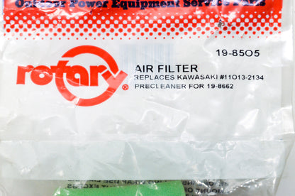 New Rotary Foam Air Filter Kawasaki Precleaner for 19-8662 NOS