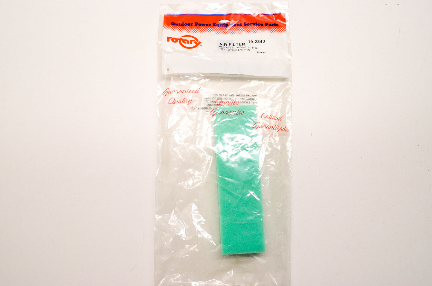 New Rotary Foam Air Filter Toro 4-Cycle NOS