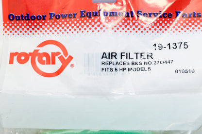 New Rotary Foam Air Filter 5 HP Models NOS