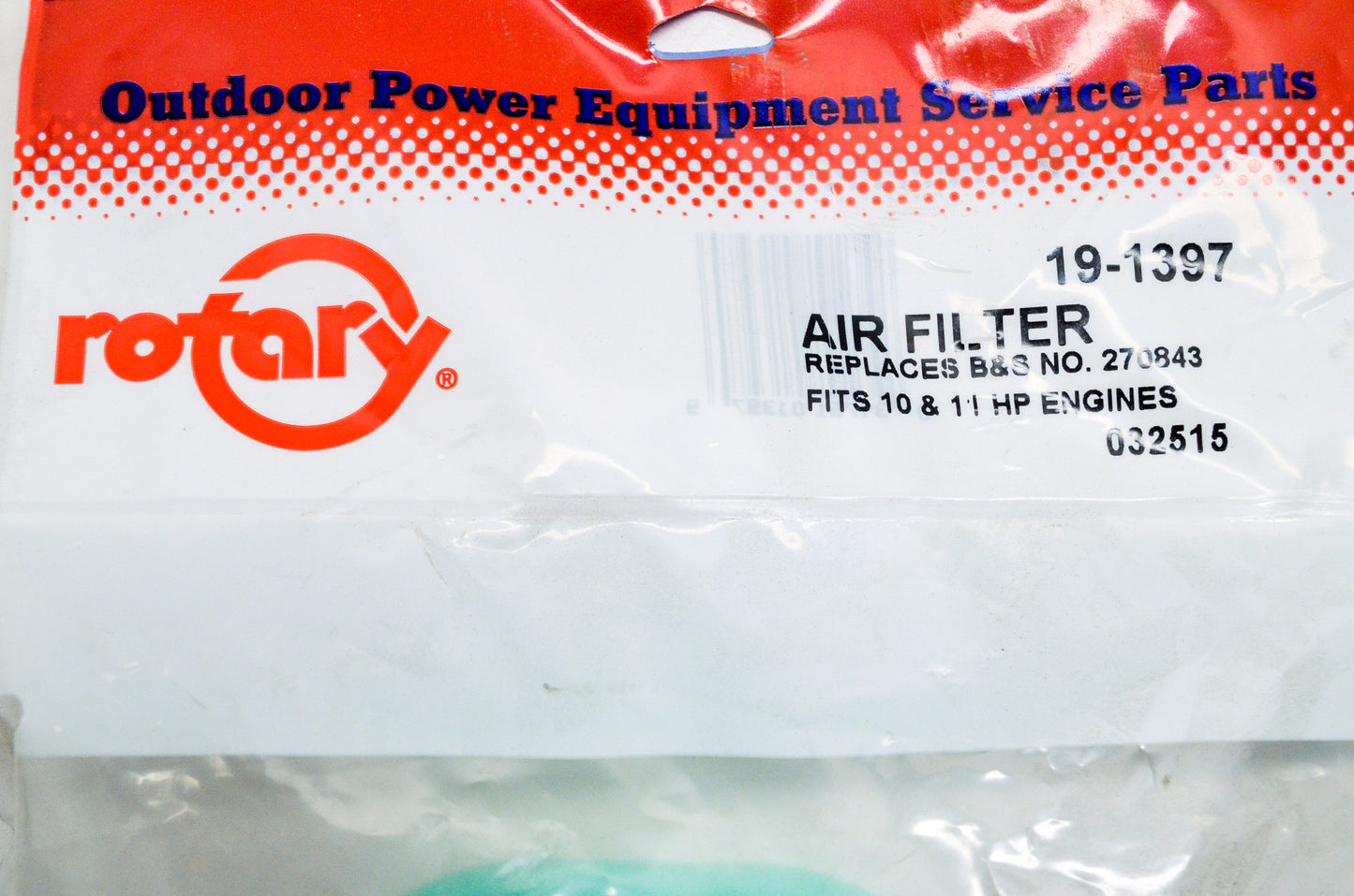 New Rotary Foam Air Filter Brigss & Stratton 10 & 11 HP Engines NOS