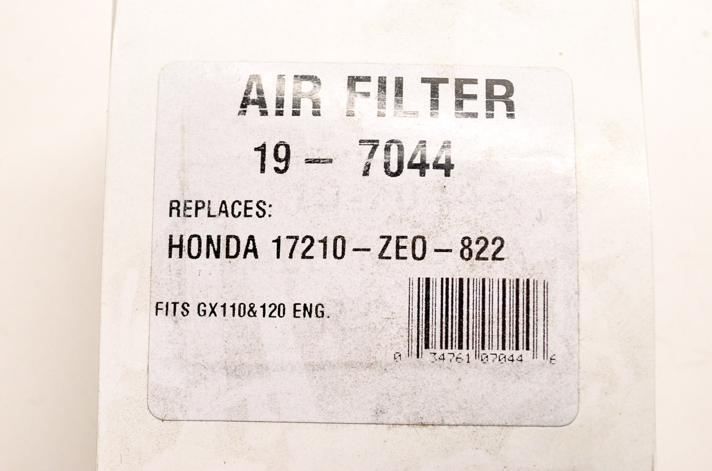 New Rotary Air Filter Kit Honda GX110 GX120 NOS