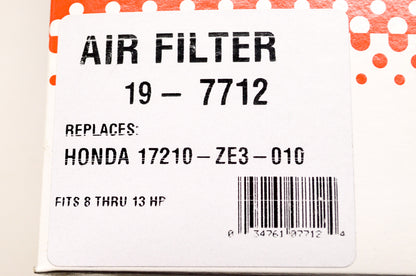 Rotary 19-7712, 17210-ZE3-010, 7712 Air Filter Honda 8 - 13 HP NOS