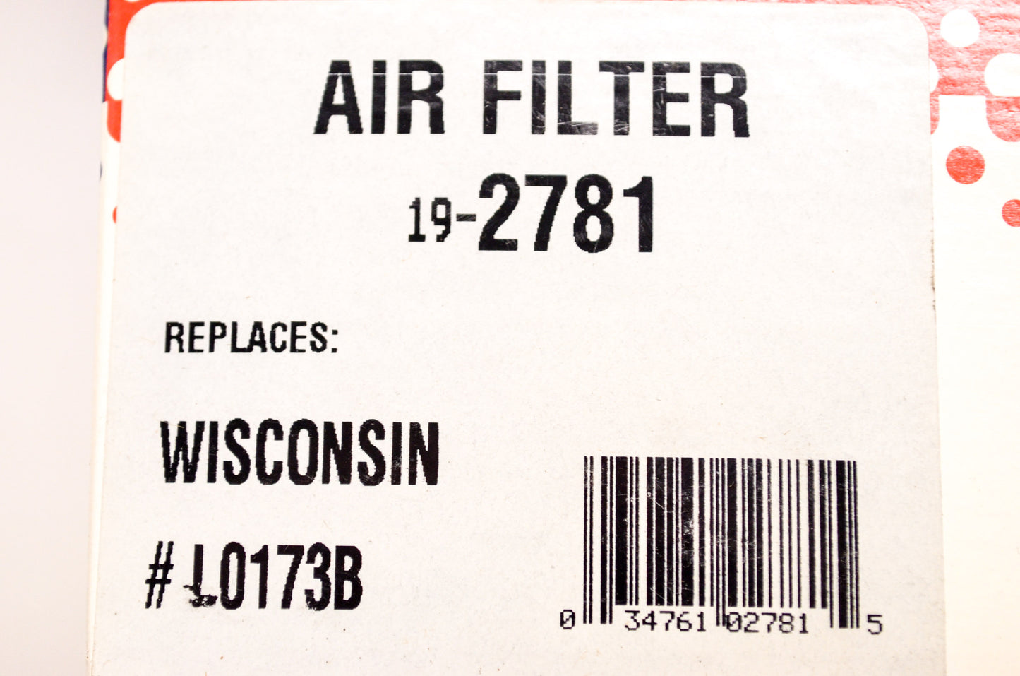New Rotary Air Filter Wisconsin NOS