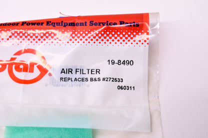 Rotary 19-8490, 272533, 8490 Foam Air Filters Qty 2 NOS