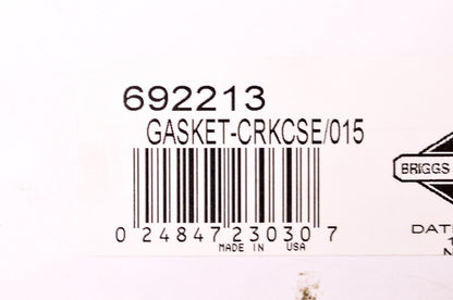 New Briggs & Stratton 692213 Crankcase Gasket NOS
