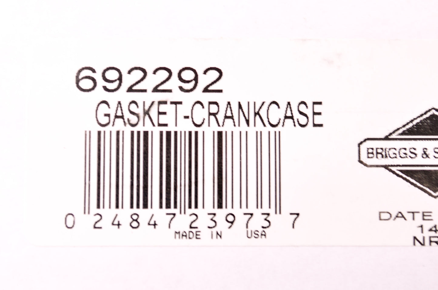 New Briggs & Stratton Crankcase Gasket NOS