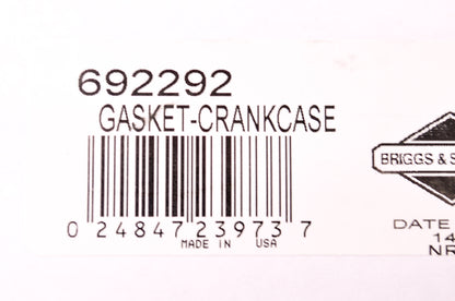 New Briggs & Stratton Crankcase Gasket NOS
