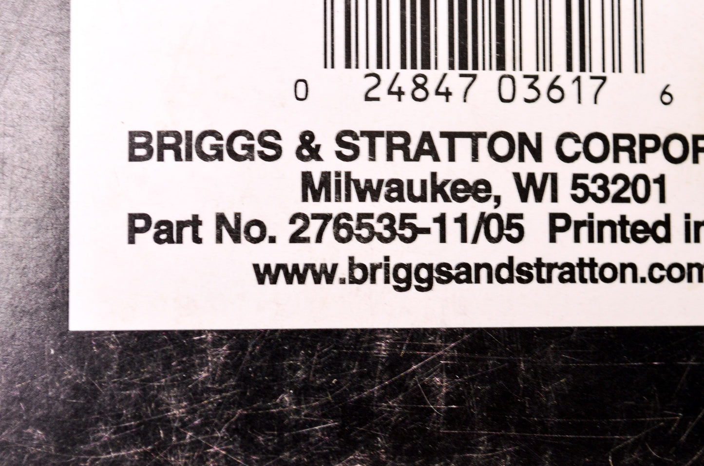New Briggs & Stratton 2-Cycle Snow Engine Repair Manual NOS