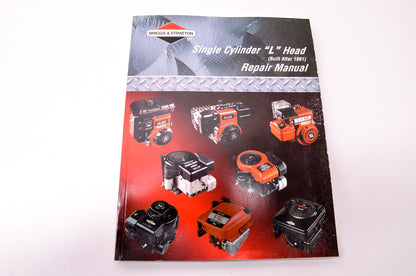 New Briggs & Stratton Single Cylinder 'L' Head Repair Manual NOS