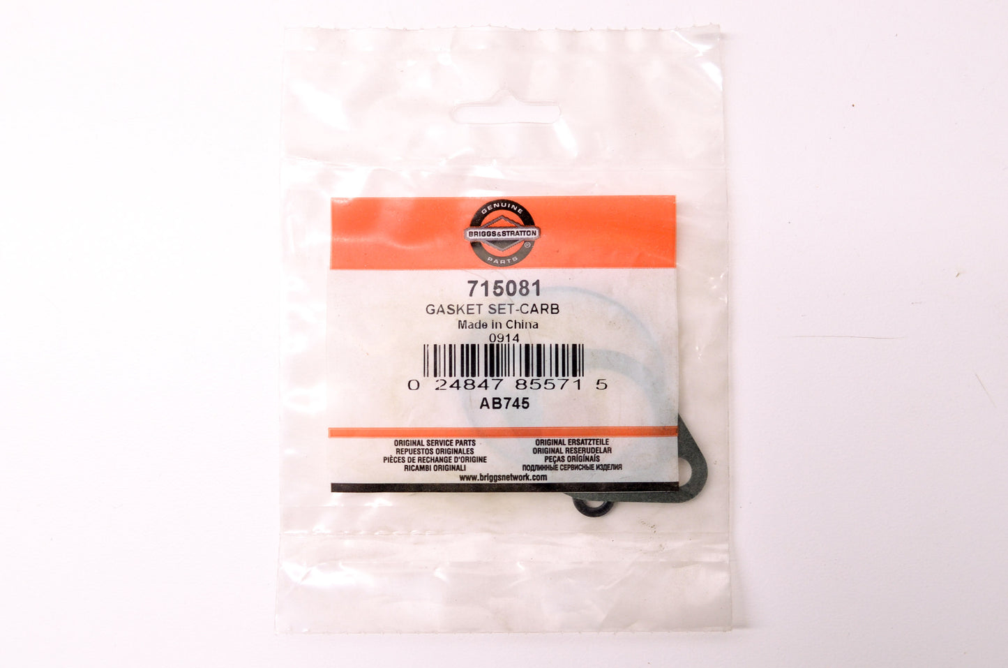 New Briggs & Stratton Carburetor Gasket Kit NOS