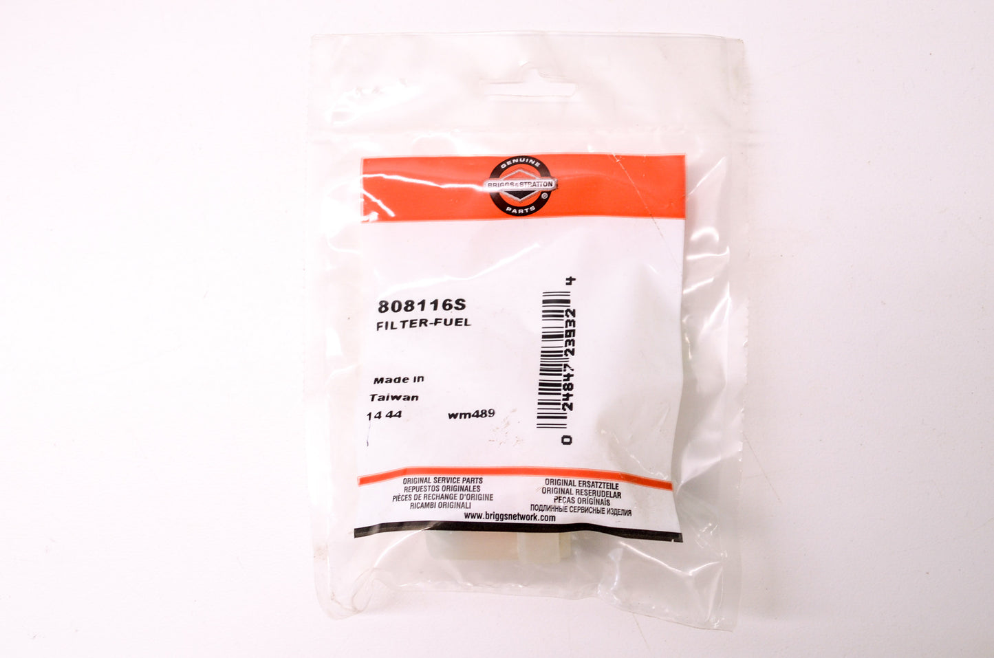 New Briggs & Stratton 808116S Fuel Filter NOS