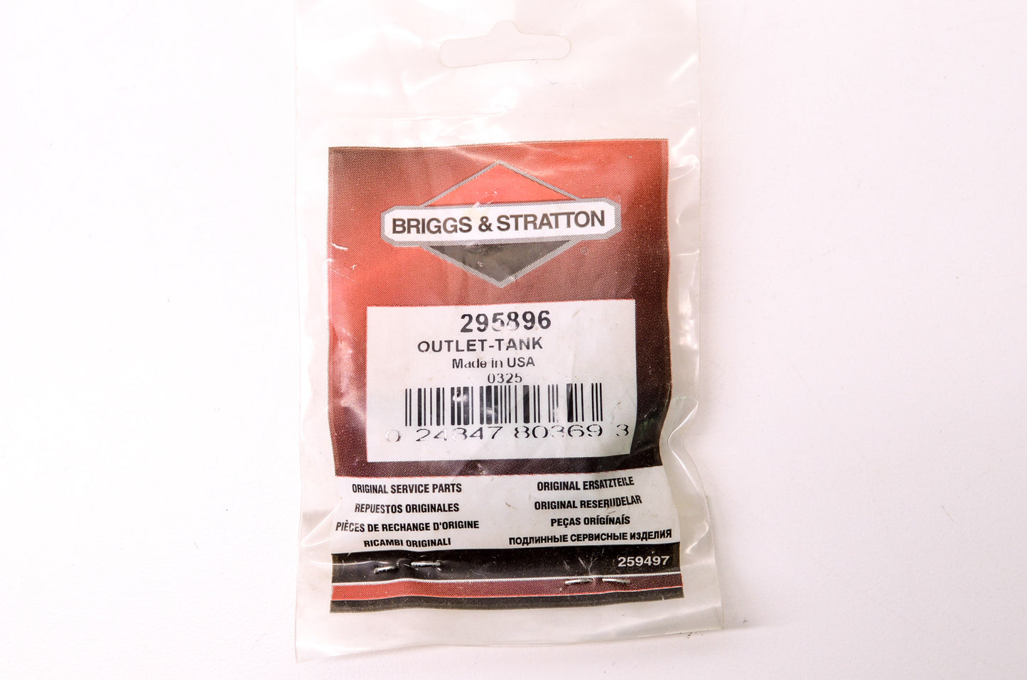 New Briggs & Stratton 295896 Tank Outlet NOS