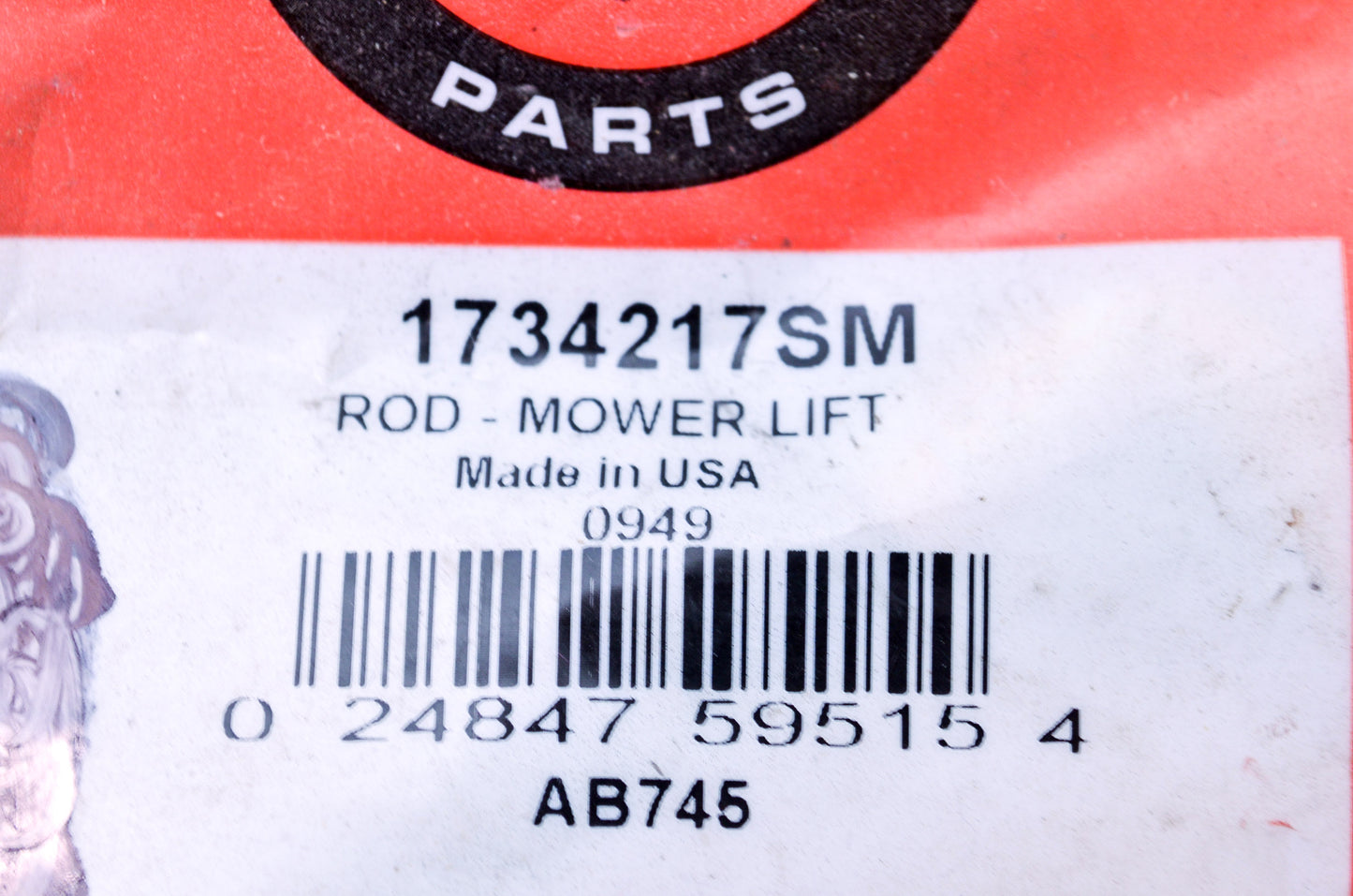 New Briggs & Stratton Mower Lift Rod NOS