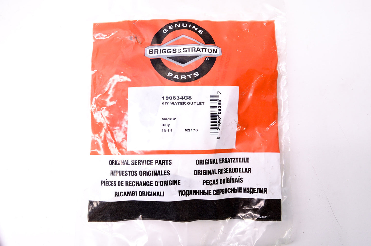 New Briggs & Stratton Water Outlet Kit NOS
