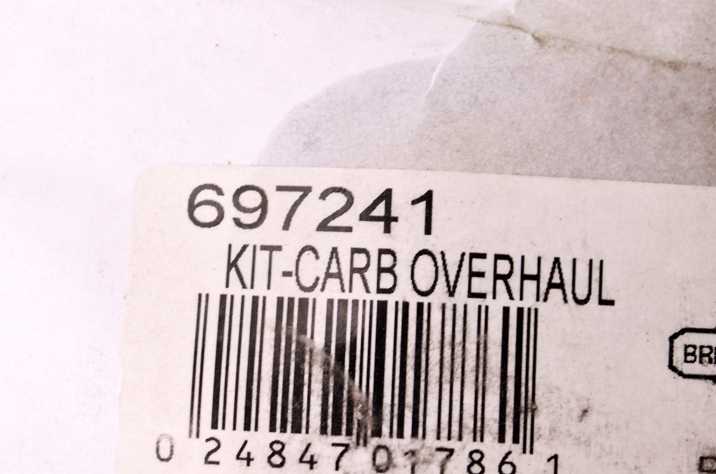 New Briggs & Stratton 697241 Carb Overhaul Kit NOS