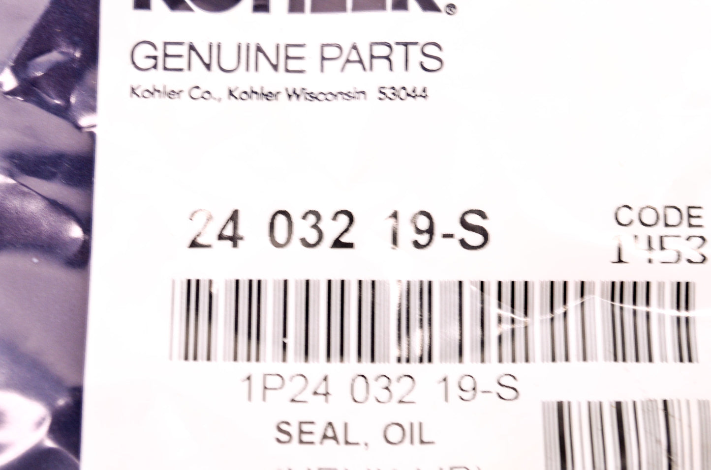 New Kohler 24 032 19-S Oil Seal NOS