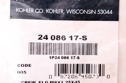Kohler 24 086 17-S Screw M8X1.25X45 NOS