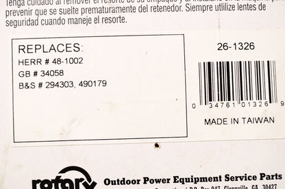 Starter Recoil Spring NOS