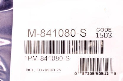 New Kohler M-841080-S Nut M8X1.25 NOS
