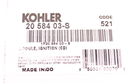 New Kohler 20 584 03-S Fixed Ignition Module NOS