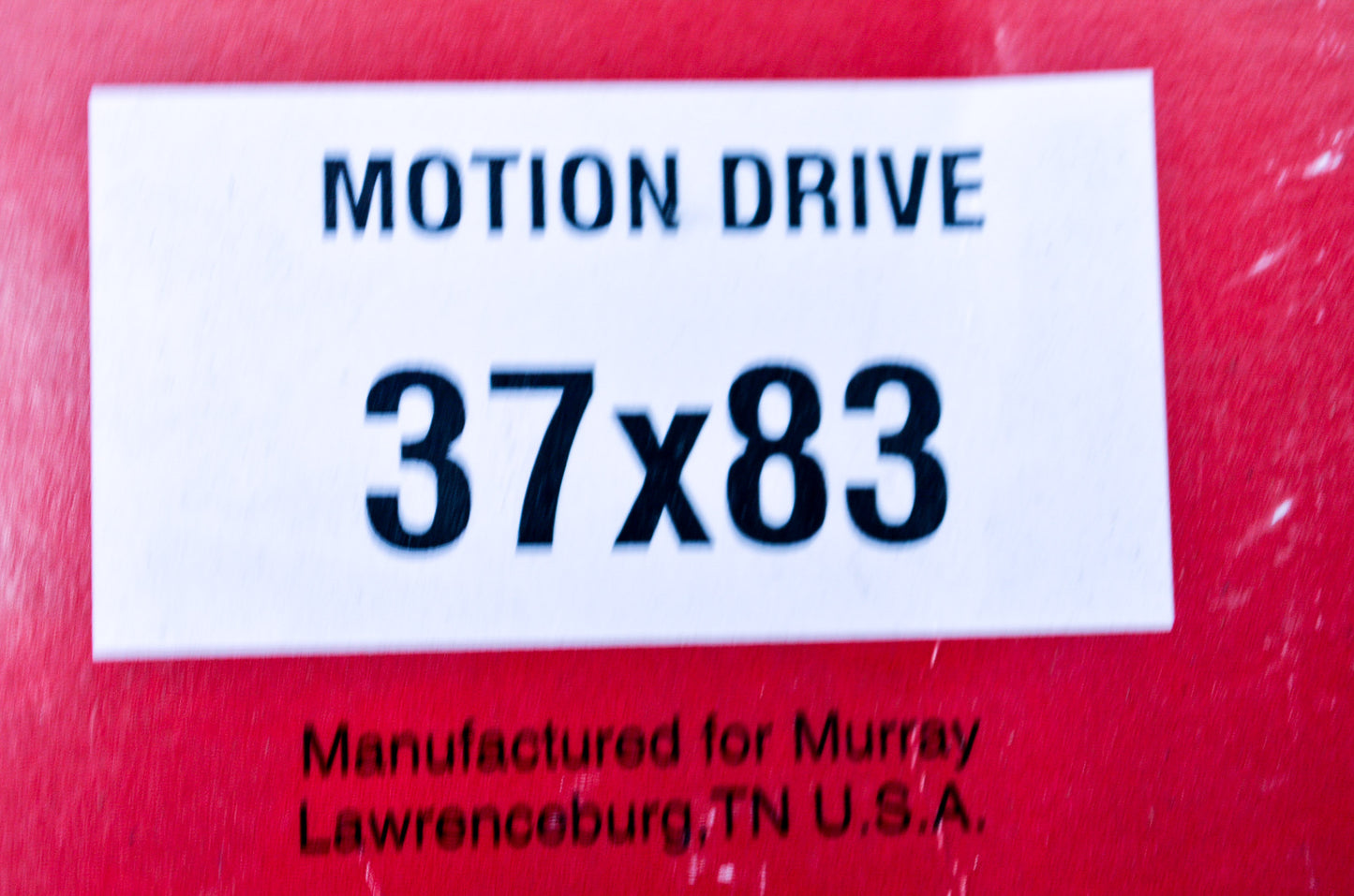 Motion Drive Belt NOS