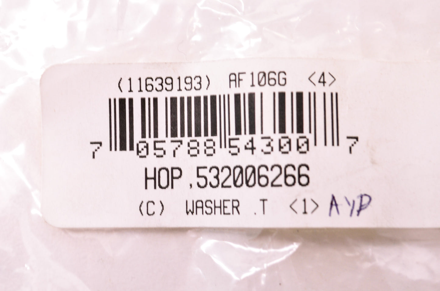New AYP Thrust Washer NOS