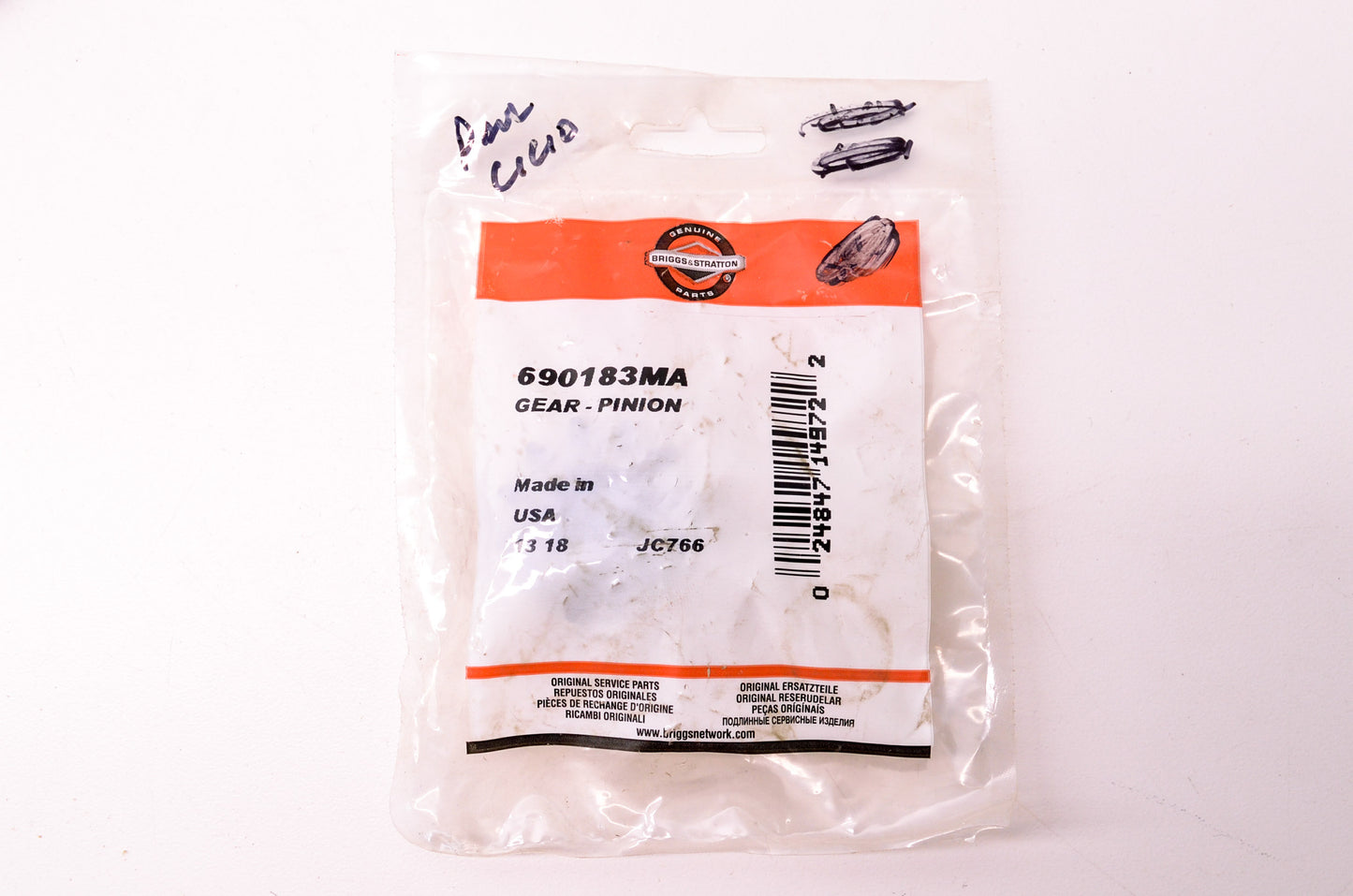 New Briggs & Stratton Pinion Gear NOS