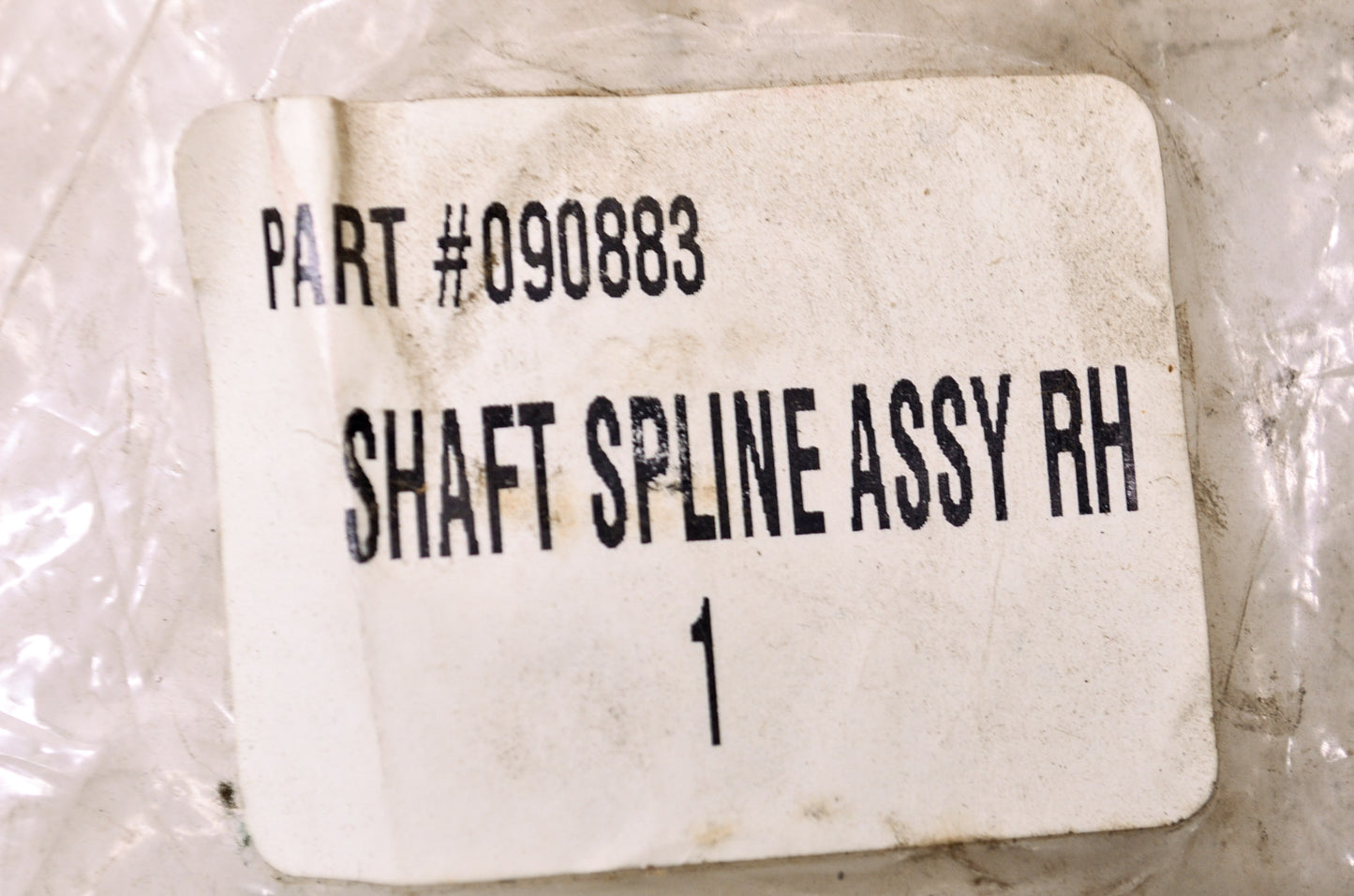 Spline Shaft Assembly NOS