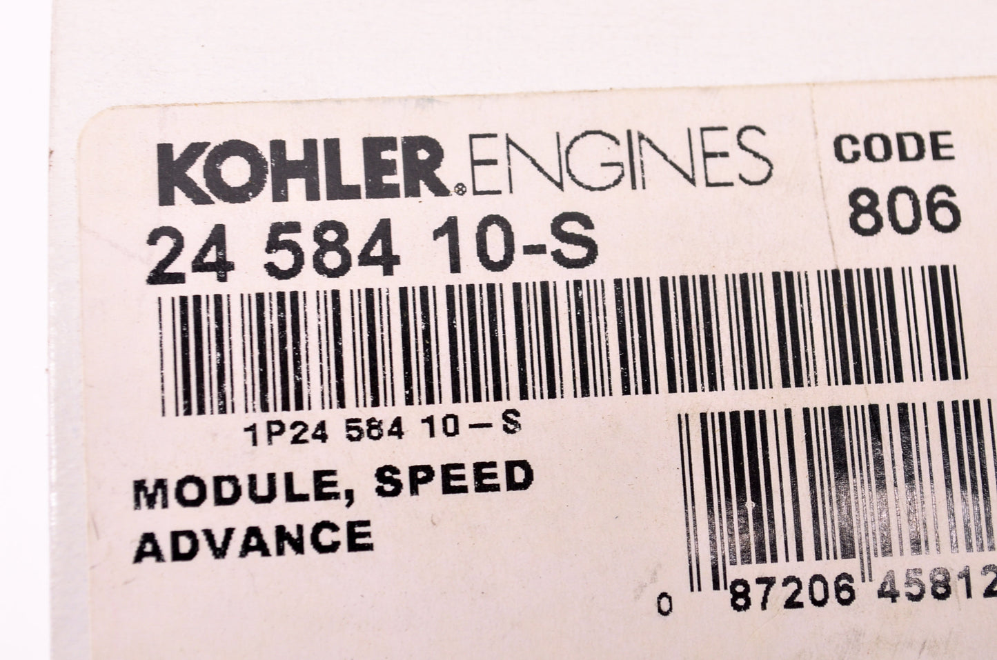 New Kohler Speed Advance Module NOS