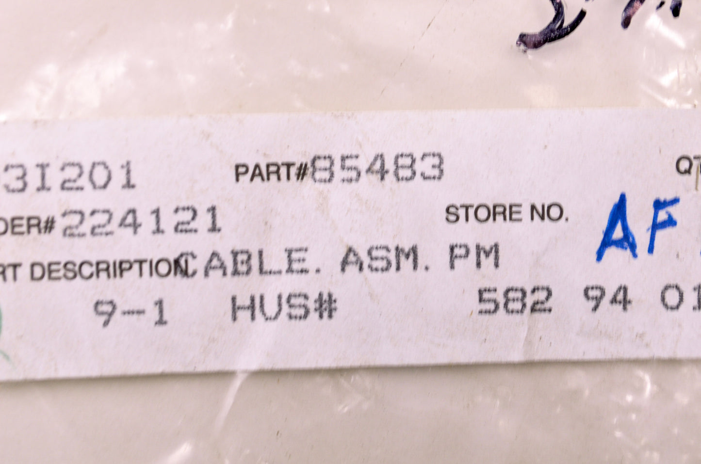 AYP 85483 Cable Assembly NOS