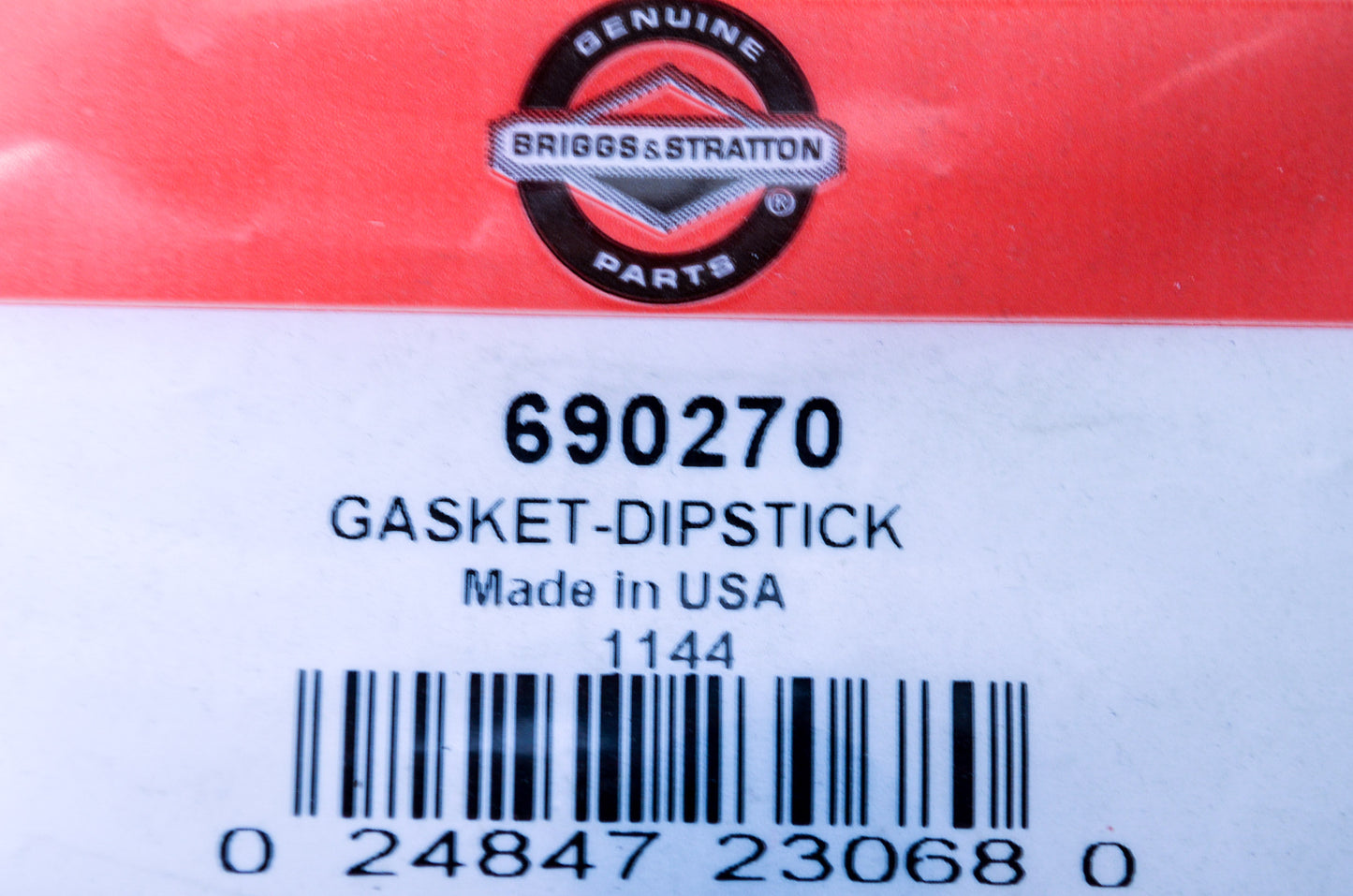 New Briggs & Stratton Dipstick Gasket NOS