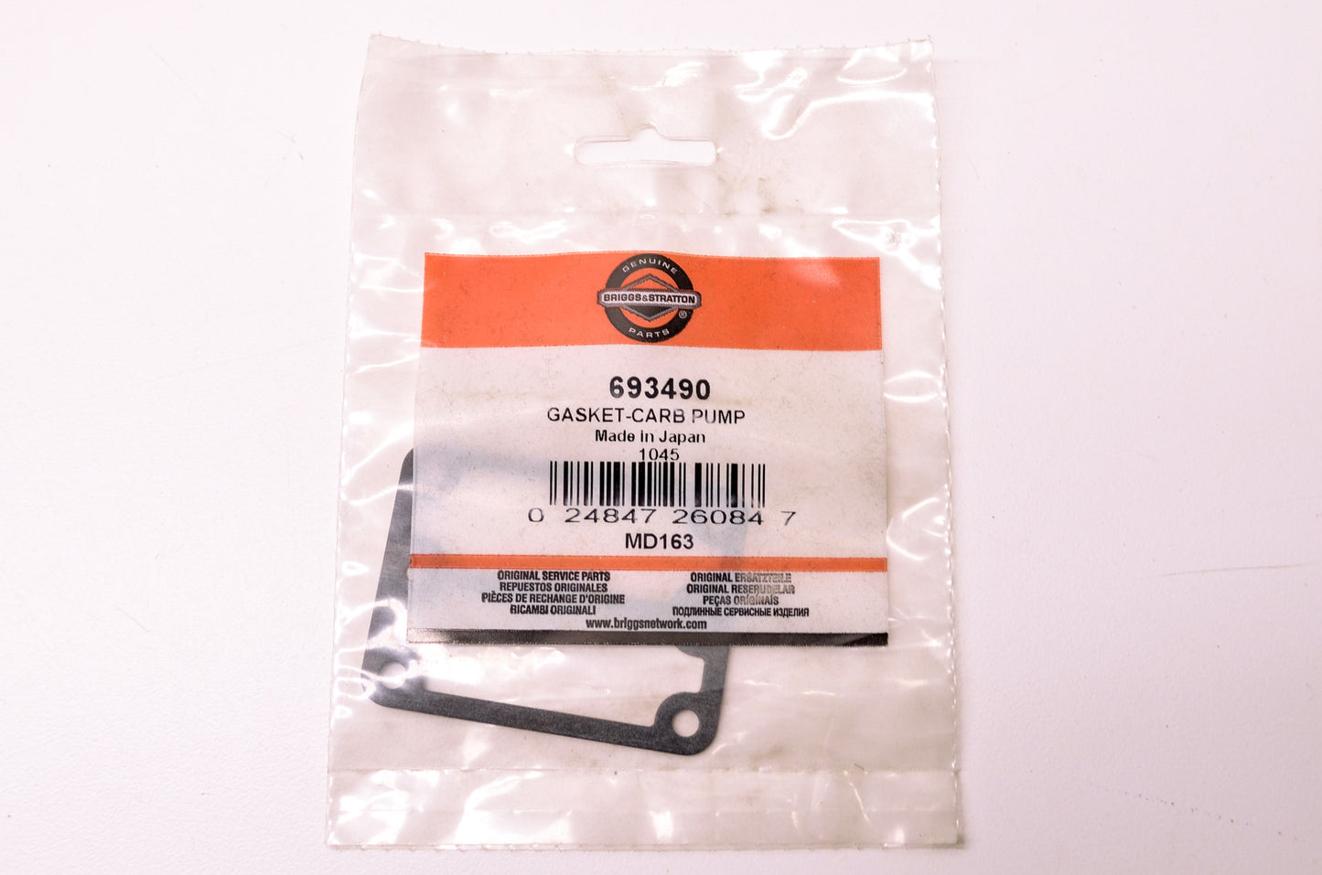 OEM Briggs & Stratton 693490 Carburetor Pump Gasket NOS