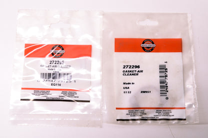 OEM Briggs & Stratton 272296 Air Cleaner Gasket Qty 2 NOS