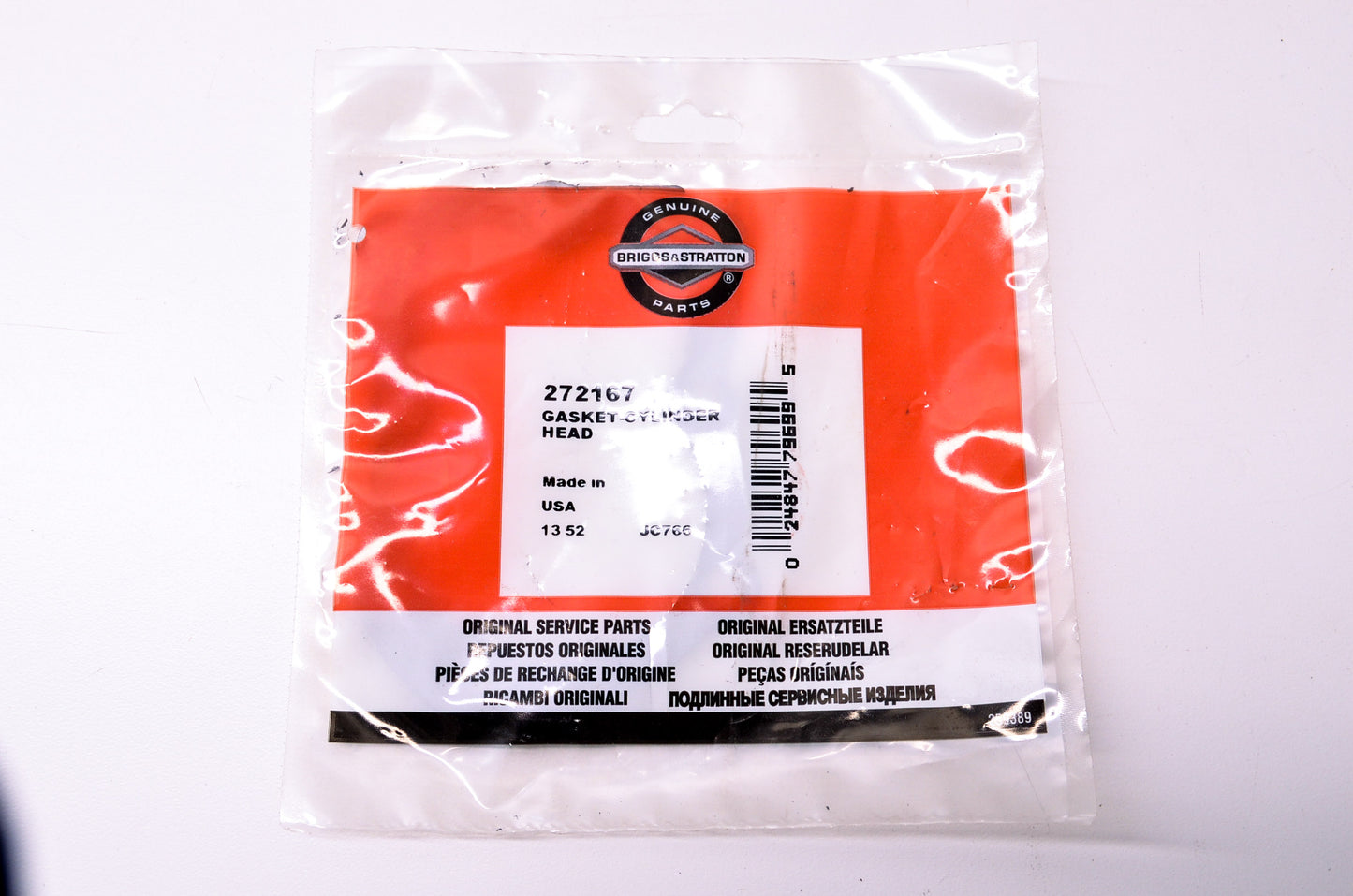 New Briggs & Stratton 272167, 27670, 395000 Cylinder Head Gasket NOS