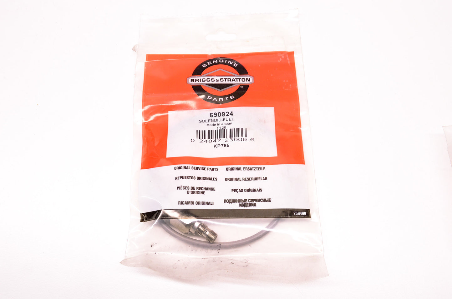 New Briggs & Stratton Fuel Solenoid NOS