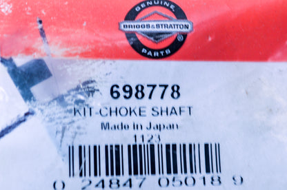 New Briggs & Stratton 698778 Choke Shaft Kit NOS