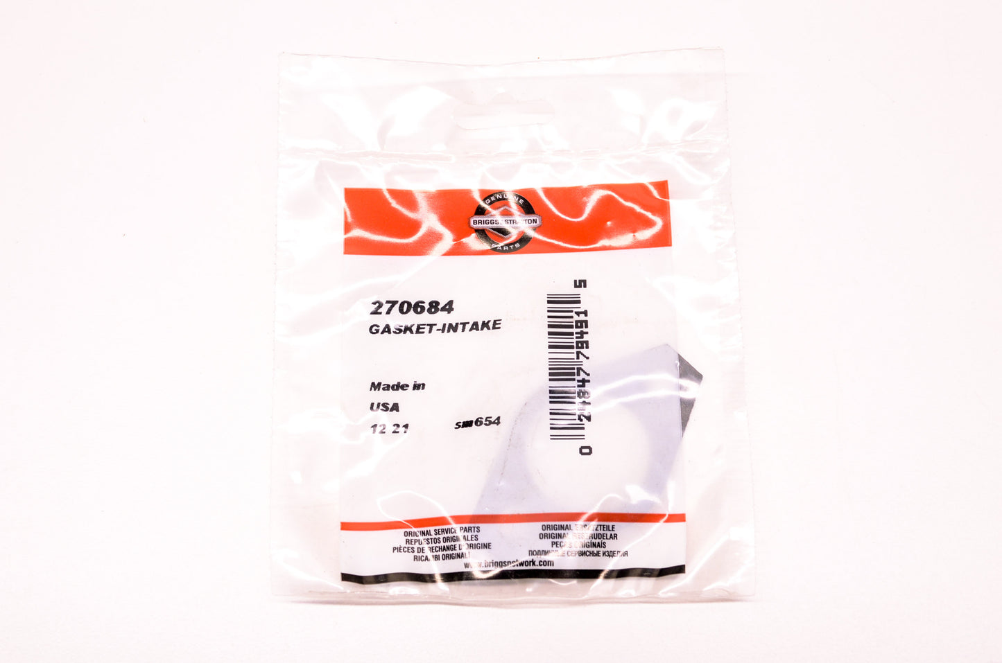 New Briggs & Stratton 270684 Intake Gasket NOS