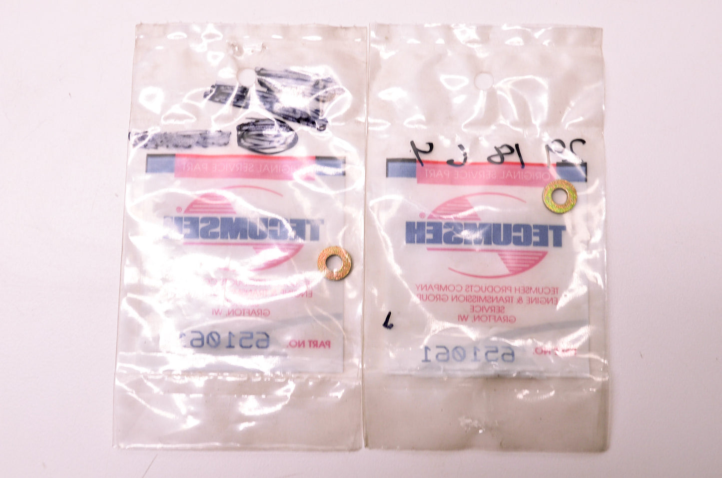 Tecumseh 651061 Flat Washer Qty 2 NOS