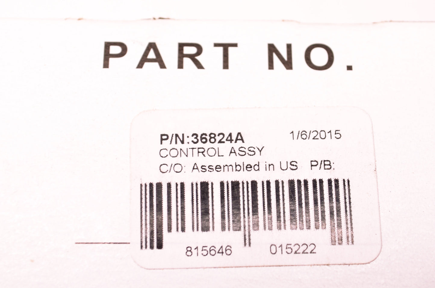 New Tecumseh Control Assembly NOS