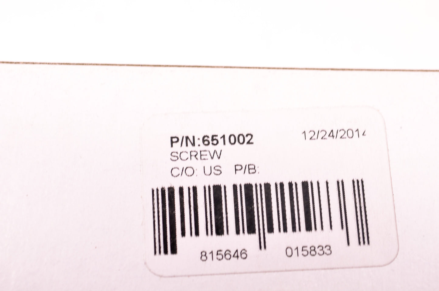 New Tecumseh 651002 Screw NOS