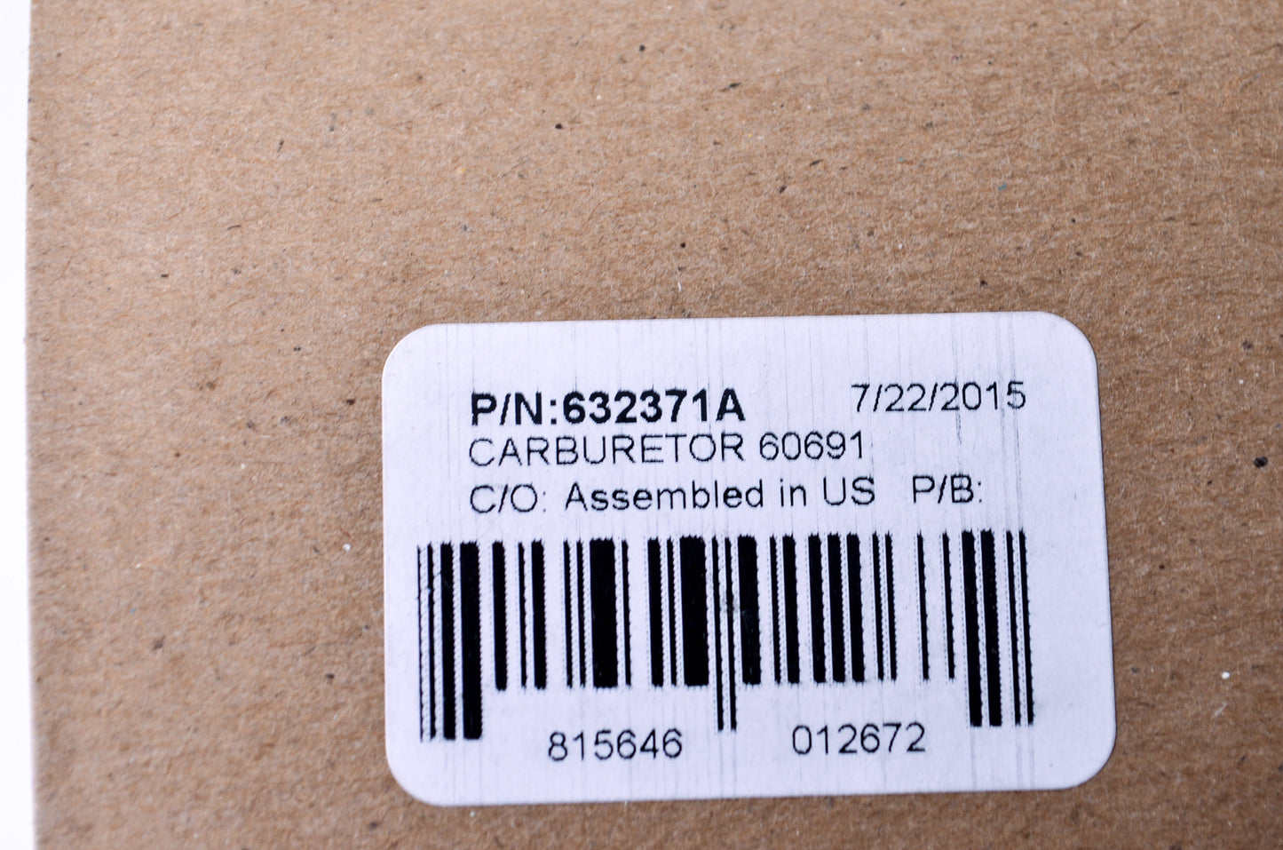 New Tecumseh Carburetor NOS