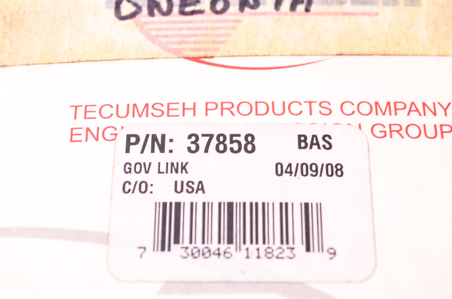 New Tecumseh Governor Link with Bushing NOS