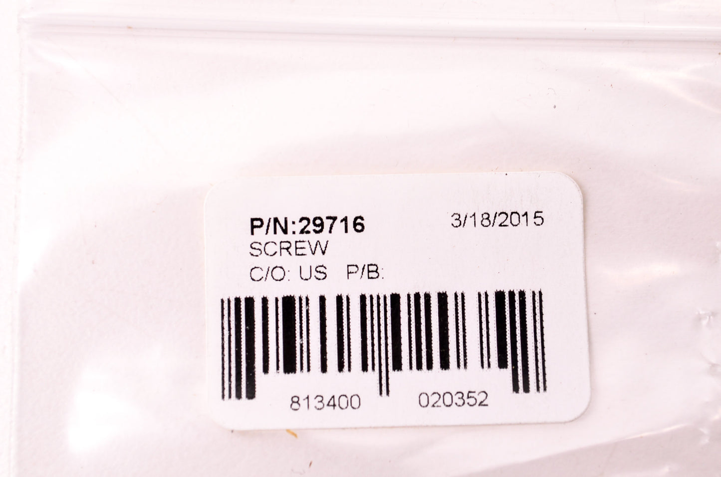 New Tecumseh Screw QTY 2 NOS