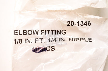 New Rotary Fuel Elbow Fitting 1/8 x 1/4 Nipple NOS