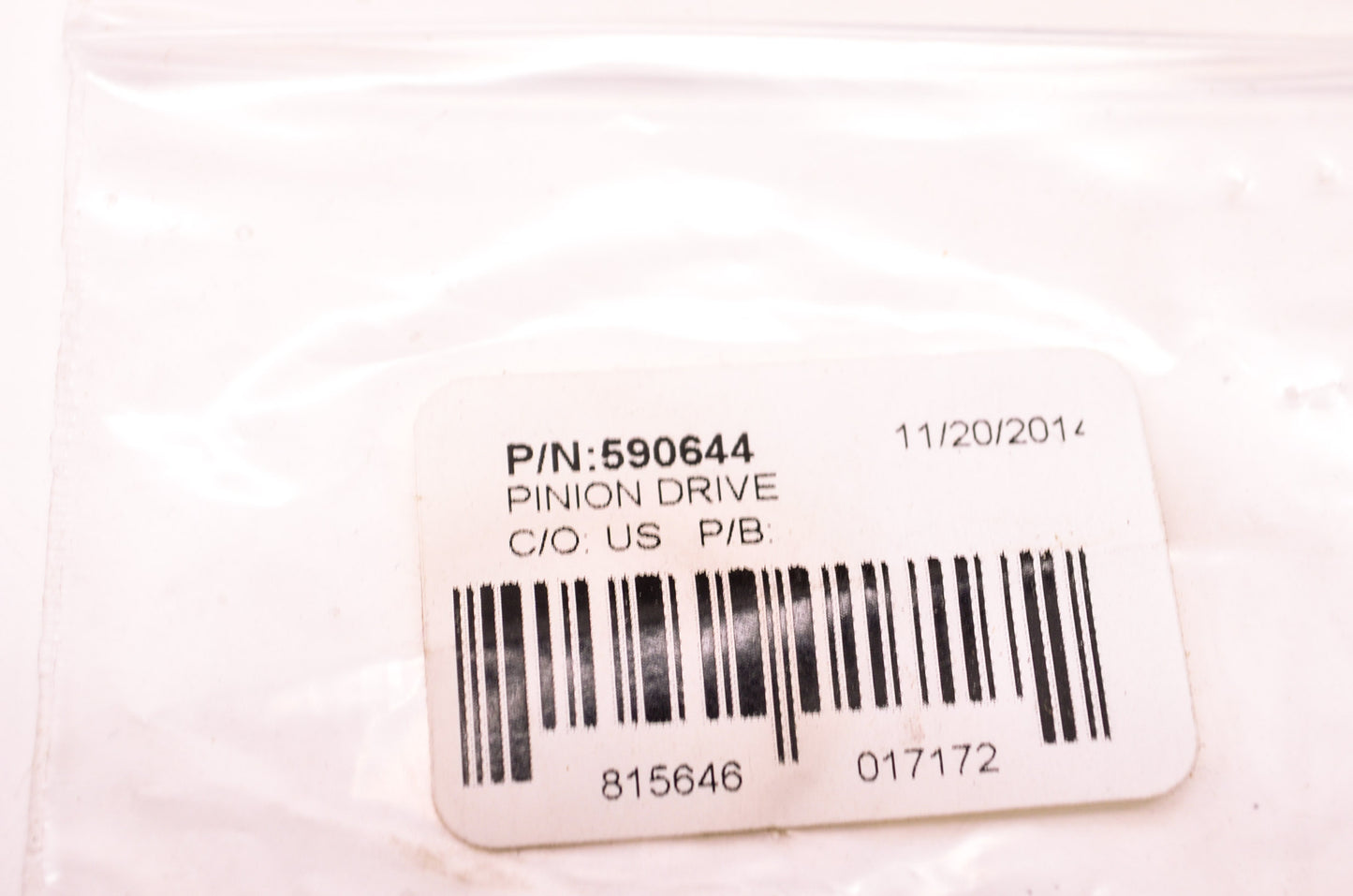 New Tecumseh Pinion Drive NOS