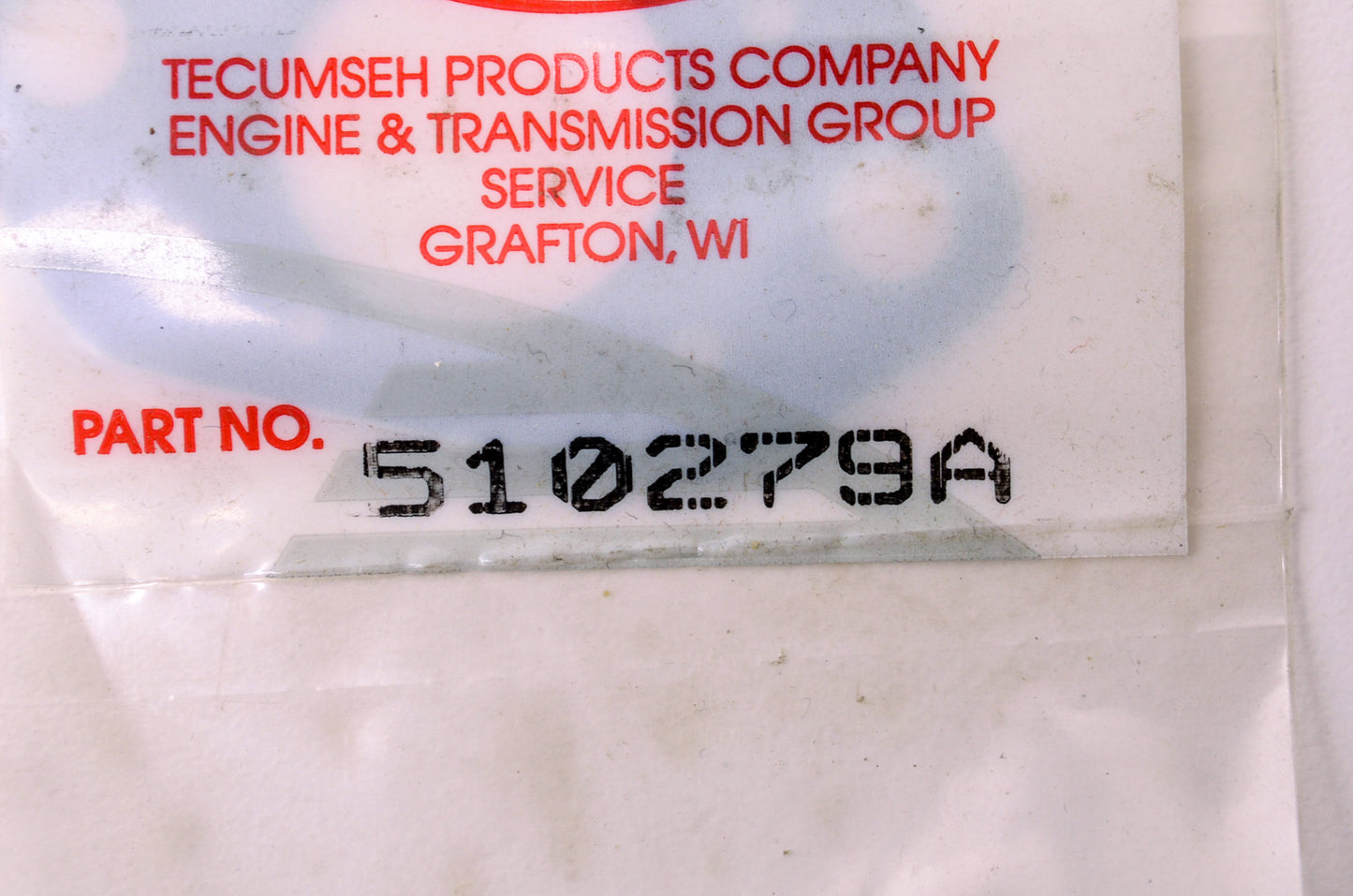 Tecumseh 510279A Gasket NOS
