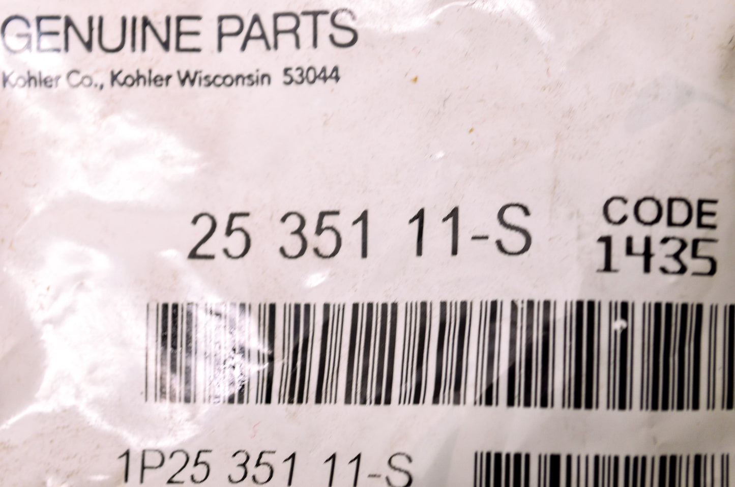 New Kohler 25 351 11-S Hydraulic Valve Lifter NOS